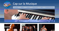 Desktop Screenshot of capsurlamusique.be