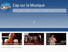 Tablet Screenshot of capsurlamusique.be